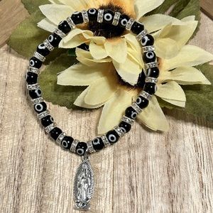 Virgen de Guadalupe Evil Eye Bracelet